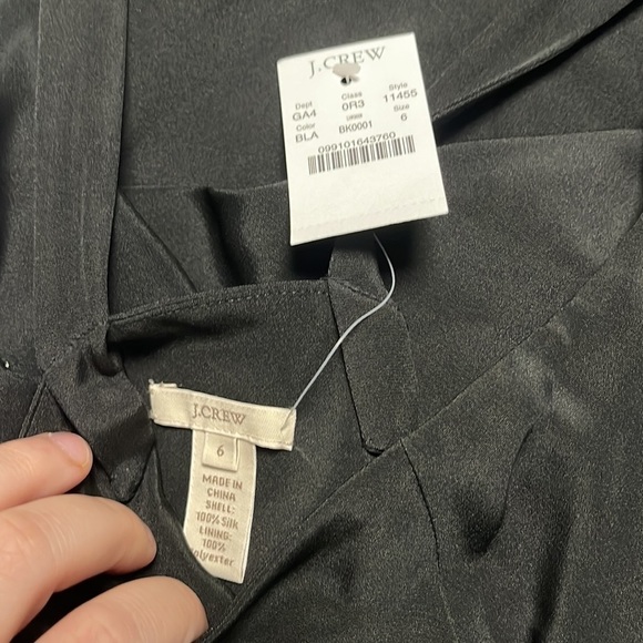 J. Crew Cross Back Silk Special Occasions and Parties Midi Dress Size 6 - Picture 7 of 7